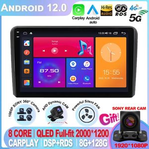 Per Audi A3 8P RS3 Sportback 2003-2013 Car-Play Android 12 Radio Mobile Permutare Video Multimedia per Navigare GPS Stereo Audio-2