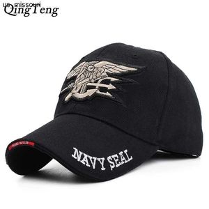 Bilyalı kapaklar Chute Team Taktik Beyzbol Kapağı Mens Donanma Mühürleri Marka Gorras Pamuk Ordusu Snapback şapka Kara Kemik Erkek Yeni 2023 J230520