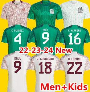 2023 2024 mexico soccer jerseys LOZANO Vega RAUL football kit shirt Camisetas de futbol ALVAREZ maillot foot 22 23 24 men women kids set uniform Corona Moreno