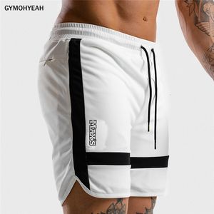 Mens shorts fitness calças de moletom de verão Ginásio de verão Male malha respirável malha rápida seca cushwear jogger Beach Brand calças curtas 230519