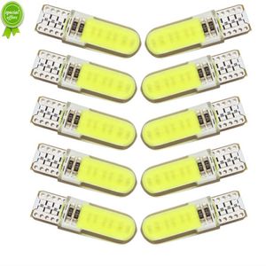 New LED Canbus Silicone Gel COB LED Car Light 12V T10 W5W Wedge Side Parking Reading Bulb Signal Lamp Clearance Door Light