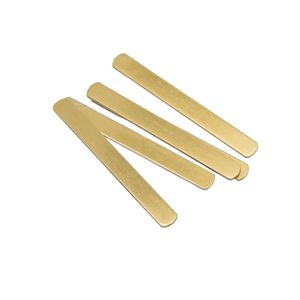 Anelli grezzi in ottone lucidato da 6 mm per stampaggio e incisione di metalli, creazione di gioielli, accessori per barre rettangolari per braccialetti