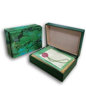R Lüks izle Erkek İzle Kutusu Kılıfları Orijinal İç Dış Bayan Saatler Aksesuarları Erkek Kol Saati Yeşil boxex kitapçık kartı 116610