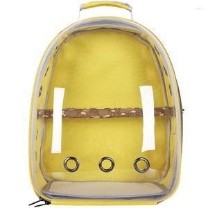 Cat Carriers Mo Pet Bird Parrot Bag Out Backpack Transparent Birdcage Large Portable Ash Machine Xuan Feng Tiger Skin