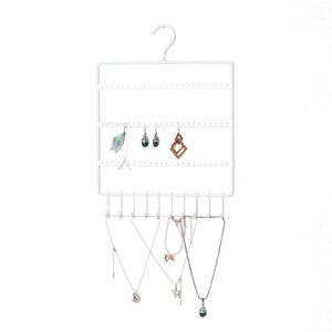 Lådor vägg hängande metallörhängen halsband förvaringshylla hänge ring armband kedja arrangör rack smycken display hållare stativ