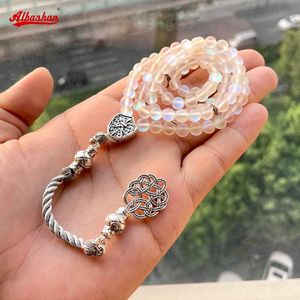 ブレスレットTasbih Austrian Crystal 6mm 99 Metal Tassel Misbaha Crystal Accessories Women Prayer Beads Eid Gift Islamic Rosary