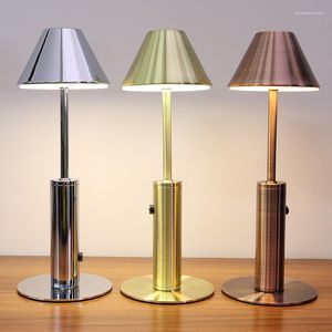 Table Lamps Led Bar Lamp Charging Restaurant Night Light Portable Cordless Battery Desk Living Room Decoration Atmosphere