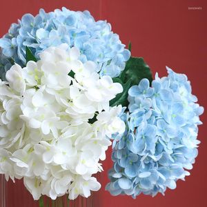 Flores decorativas Autumn Hydrangea Filial Artificial Festa Decoração de Natal 2023 Decoração da casa Decoração Buquê FALSO FALSO FALSO