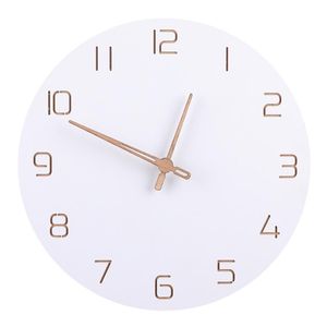 Настенные часы 29см Nordic Style Fashion Simple Silent Clocks для домашнего декора чистый белый тип Quartz Quartz Современный дизайн Таймер