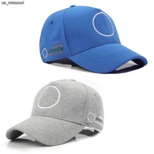 Top Caps Ball Caps Açık Hava Sporları F1 Yarış Takımı Şapka Beyzbol Kapağı Mercedes Pamuk Nakış Snapback Unisex Business Hediye L230228 J230520