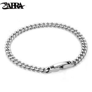 Bangle Zabra Cuban Chain 925 Sterling Silver Armband Gift Chain Horse Whip Chain Jewelry For Men Women Armband Ny Hiphop Link Wholes
