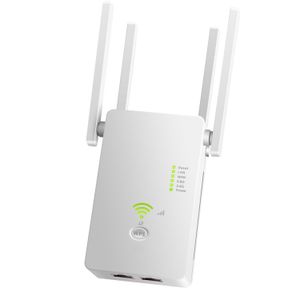 US PLUG 1200Mbps wireless 5G WiFi Repeater Router Wifi Booster Dual Band Long Range Extender 5Ghz Wi-Fi Signal Amplifier Repeater