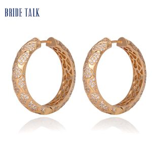 Ohrringe Bride Talk, runde Form, Vintage-Stil, für Damen, Europa und Amerika, hochwertiger Luxus-Schmuck, Geschenk für beste Freundin, Familie