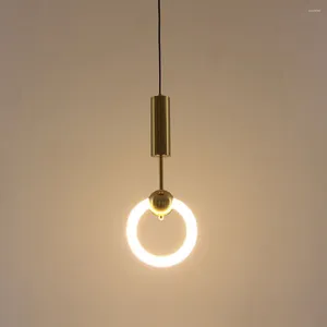 Подвесные лампы светодиодные лампы современные творческие потолочные огни Стеклянные железные