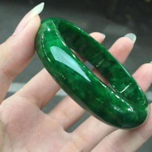 Bangles Jade Bangle Natural Myanmar Jade Bangle Mücevher İnce Takı Zümrüt Kuru Jadeite Bilezik Takı