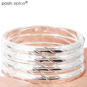 Bangle 8mm Africa Silver Bangles for Women Dubai White Color Bracelets Middle East Arab Gold Bangles Bracelets Wedding Jewelry Gift