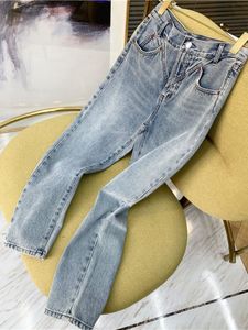 Jeans Factory Promotion Nordic Style Original Kvalitet Totem Kvinnor Jeans byxor Autumn Winter Trousers Light Blue Long Women Pant