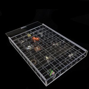 Rings Custom Acrylic Jewelry Box Jewellery Organizer Holder Tray Display Storage for Beads Charm Earring Bracelet Collections