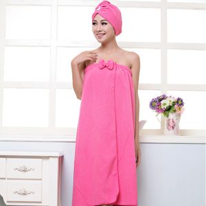 1 Set Microfiber Absorbent Large Bath Towel For Bath and Sauna Shower Spa Women Tube Top Bow Bath Dress Home Wrap Body Textile