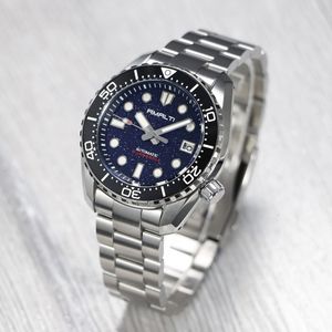 Armbanduhren RMALTI Diver MM200 NH35 Herren Blaugold Stein automatische mechanische Uhr Business Luxus Saphir 20 Bar BGW 9 Licht Datum 230519