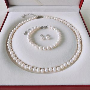 Sets DAIMI Freshwater Pearl 67mm Natural Thread Near Round Jewelry Sets For Women Gift