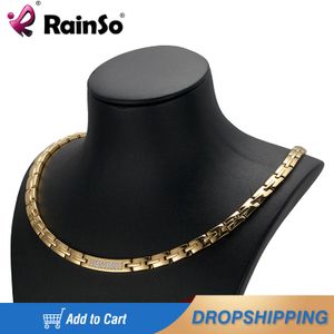 Ожерелья RainSo, женские ожерелья, ювелирные изделия, магнитная терапия при артрите, женские мощные ожерелья, Прямая поставка, украшения из циркона и германия