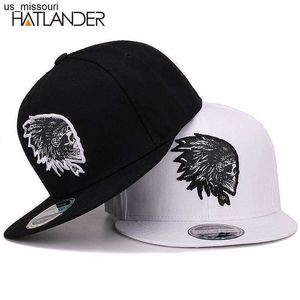 Top Caps Nakış Kafatası Beyzbol Kapakları Şapkalar Hip Hop Snapbacks Düz Mıh Kemikler Gorra Sports Snapback Caps Erkekler Kadın Unisex J230520