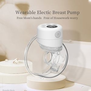 Breastpumps Electric Silent Wearable Automatic Milker USB Rechargable HandsFree Portable Milk ctor Baby Breastfeeding Acce 230519