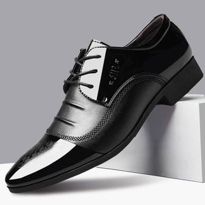 SURET Buty Włoski mężczyźni Czarny urzędnik dla luksusowych zapatos de hombre vestirdress