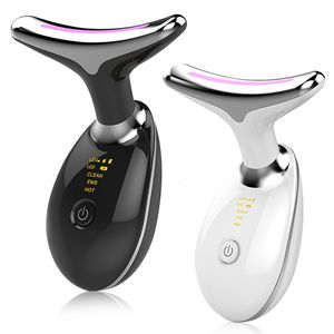 Gesichtspflegegeräte, Halslifting-Gerät, EMS-Mikrostrom-LED-Pon-Therapie, Vibrations-Gesichtsmassagegerät, Anti-Falten-Straffung, Hautpflege-Tools, 230519