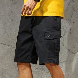 Shorts masculinos 2023 Summer Men Trend Cargo Sport Sport Joggers de bolso masculino Casual Casual Male liso de cor sólida