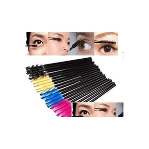 Pennelli per trucco Nuovo 50 Pz / lotto Pennello per trucco Rosa Fibra sintetica Applicatore per mascara per ciglia usa e getta Bacchetta Best Deal Dhs Drop Dhw40