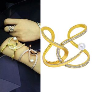 Pulseiras mudança de preço para mulheres meninas banhado a ouro pérola traje jóias manguito pulseiras charme luxo moda acessório mão duro wh