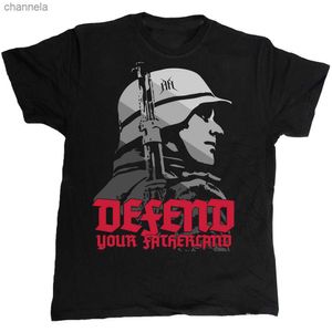 Mäns T-shirts Wehrmacht försvarar din faderland T-shirt. Summer Cotton Short Sleeve O-Neck Mens T Shirt Ny S-3XL