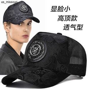 Boll Caps Inlndtor Summer Thin Style Leopard Head Baseball Cap Fashion Tide Brand Duck Cap Men's Wide Brim Casual Outdoor Fishing Hat J230520