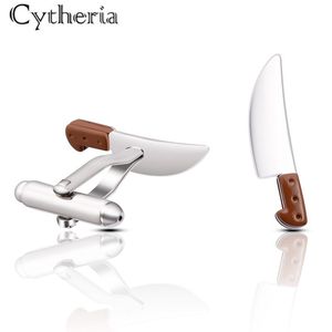 New Fashion Knife gemelli creativi unici gioielli maschili accessori gemelli moda uomo migliori regali per gli uomini