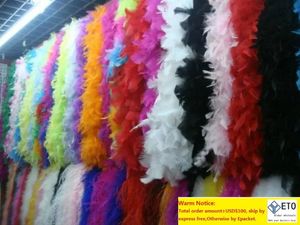 ريشة بوا 200 سم فضيحة Showgirl Hen Night Fant Dress Party Compant Compans Compleint Wedding DIY Decoration 17Colors