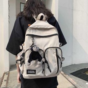 Rucksack Schule Casual frauen Studenten Design Rucksäcke Für Mädchen Weibliche Taschen Große Mode Kapazität Einfarbig Schultasche