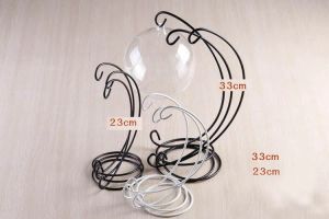 H33CM Spiral Bottom Ornament Display Stand Iron Hanging Rack Holder For Plant Christmas Candlestick Home Wedding Decoration H23cm Factory Outlet