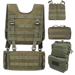 Waist Support Military Molle Belt Army Tactical Equipment EAS H-shaped Soft Padded Gear Nylon Men Hunting Battle Girdle