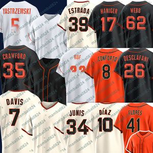 Brandon Crawford Mike Yastrzemski Giants Baseball Jerseys Isan Diaz Thairo Estrada Davis Alyssa Nakken Mitch Haniger Camilo Doval Logan Webb Anthony Desclafani