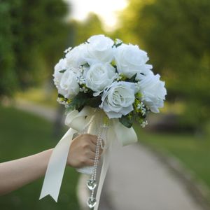 Flores de casamento de seda buquê de jardim decoração para casa buquês de dama de honra rosas hortênsias buquê de noiva