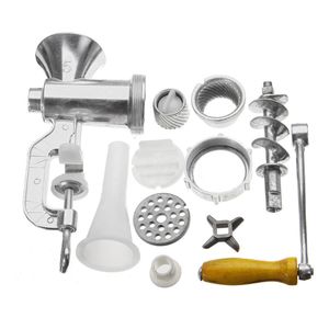 Mills Aluminium Alloy Manual Meat Grinder Noodle Sausage Handheld Making Gadgets Mincer Home Kitchen Cooking Tools Food Processor 230520