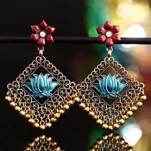Dangle Earrings ZOSHI For Women Ethnic Fringe Earring Bronze Color Bell Egypt Wedding Bride Pendientes Summer Gift