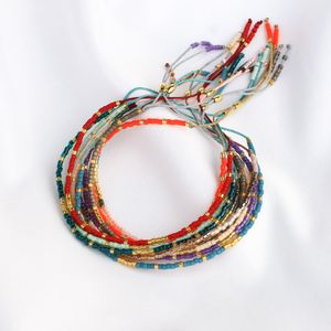 Braccialetto KELITCH 10 pezzi/set braccialetti per le donne multicolore Miyuki semi di perline braccialetto fatto a mano Bohemia Strand ragazze regali gioielli di moda