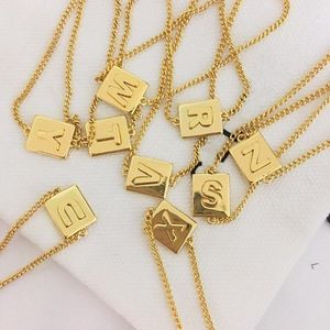 Bracelets Square initial bracelet for women Alphabet letter gold bracelets luxury designer jewelry simple elegant dainty 2021