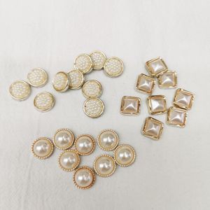 Polska 1000 -stycken 12mm DIY Akryl Square Round Pearl Sticker Half Beads Scrapbook For Woman Kids Hairpin Jewelry Making Accessories