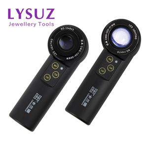 Andra skuggfria LED -handhållare förstärkare Achromatiska loupe Antik Diamond Gemstone Jewelry Watch Identification Instruments Tools Tools