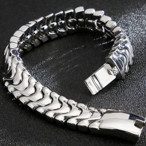 Chokers Polished Stainless Steel Bracelet Men16MM On Hand Chain Best Friends Bracelets For Men Mannen Armband Jewellery For Boyfriend