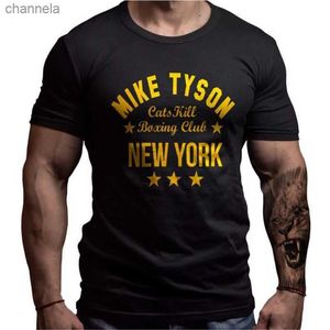 Мужские футболки Mike Tyson Boxing Custom Design Fot. Летняя хлопчатобумажная футболка с коротким рукавом с коротким рукавом